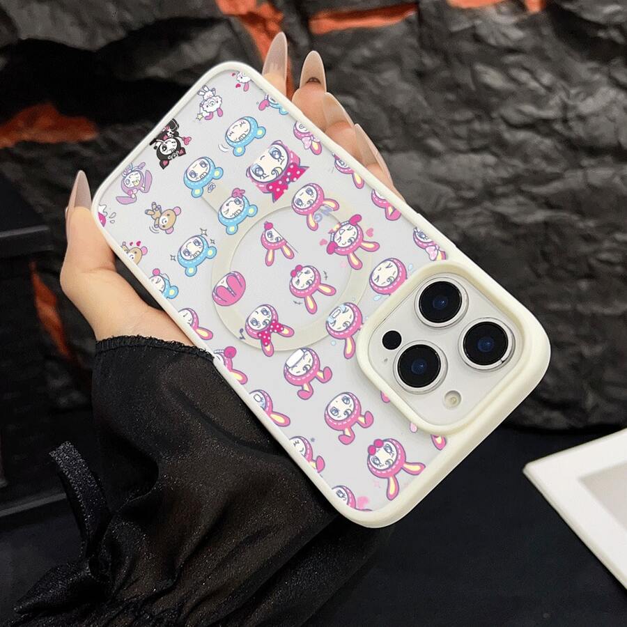 マグネット式黄ばみ防止 | 高級感あふれる2in1アクリルマグネット式スマホケース！スタイリッシュで手触りも良く、実用的な保護機能とマグネット式・耐衝撃設計を融合させた、高級感あふれるケースです。 うさぎ頭のキャラクターピンクのうさぎ帽子赤いポイント入りリボン愛のアイコン表情豊かな顔ブルーのベアーヘッドキャップ小動物キャラクターストロベリーアイコンケース  11 すまほ ケース 家族、恋人、友人、そして子供たちへのプレゼントに最適です。  15 Pro Max/17e/17 Pro Max/14 Pro Max/13 Pro Max/12/Apple  Air/16 Plus/11 Pro Max/13/14 Pro/ 13 pro/11 Pro/12 Pro Max/15 Pro/16 Pro/15 Plus/16e/17/17 Pro/12 Pro/15/16/16 Pro Max/14/14 Plus - ブルー - チェックする 1
