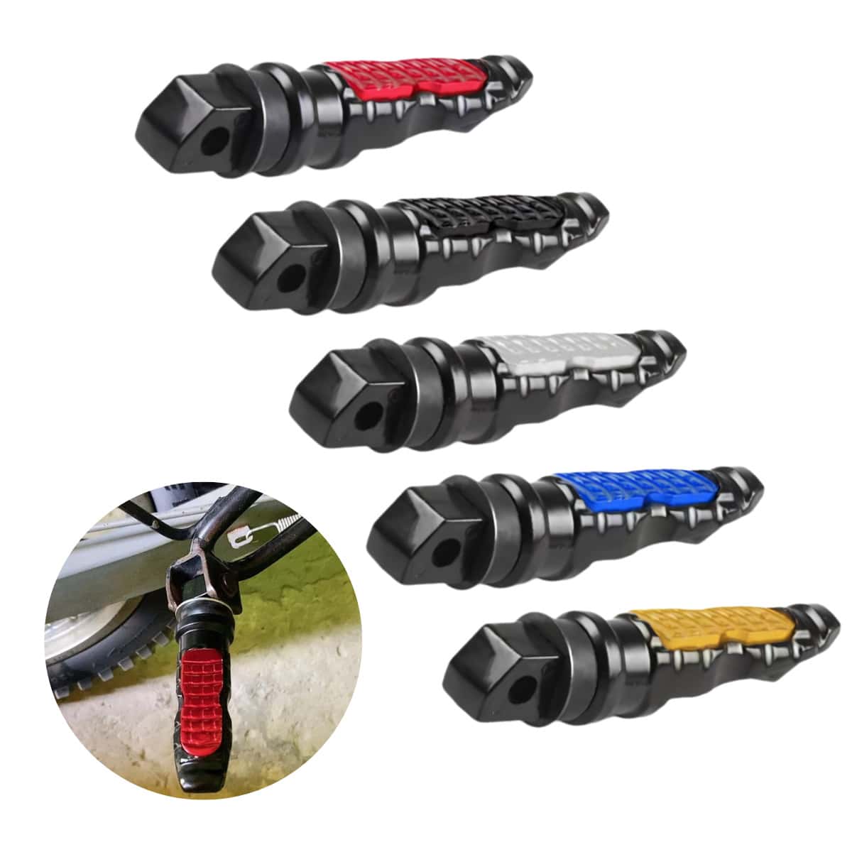 Universal Rear Motorcycle Footrest For Titan, CG, Fan, Bros, XRE, Lander, Factor - 演講 - 查看 1