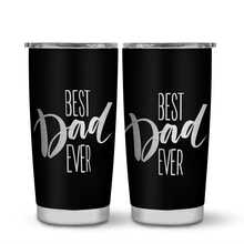 1個 20盎司保溫不鏽鋼隨行杯，Best Dad Ever 極簡黑色旅行咖啡杯，雙層真空保冷12小時保溫6小時，適用車用杯架，父親節生日退休禮物，送給爸爸、繼父、丈夫、男士，戶外露營燒烤適用 - 黑色 - 查看 12