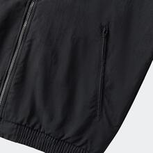 Adidas originals FBIRD TTFirebird WOVEN 立領復古運動條紋時尚寬鬆百搭品牌logo外套 男款 黑色 - 黑色 - 查看 4
