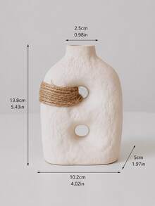 1 pièce ou 3 pièces/set Vase de style nordique vintage avec texture de corde, couleur crème. Décoration de maison pour le salon, la chambre, le balcon. Cadeau pour la petite amie, cadeau d'hiver - Multicolore - Voir 13