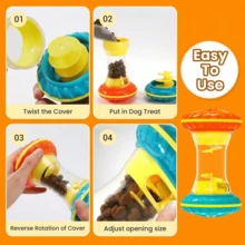 Interactive Dog Puzzle Toys For Small Medium Large Breed - Durable Smart Puppy Enrichment Dogs Toy To Keep Them Busy Mental Brain Stimulation Treat Dispensing Training And Slow Feeder By - 玫瑰 - 查看 7