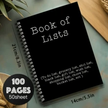1 pieza Cuaderno de espiral con diseño humorístico, adecuado para listas de tareas - Diseño de libro de listas de verificación, para uso en la oficina y el hogar, regalo de Navidad divertido, las páginas de escritura incluyen secciones de metas semanales y listas de tareas por hacer - B - Ver 5