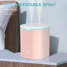 Máy tạo ẩm dung tích lớn 2000ml, máy khuếch tán tinh dầu trong nhà với khả năng phun sương mạnh mẽ, đèn LED trang trí, làm ẩm không khí, khử mùi, tạo sương nano, sử dụng nguồn USB (không cần pin), thích hợp cho gia đình, văn phòng, du lịch và ô tô. - Nhiều màu B - Xem 17