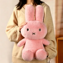 MIFFY 官方米菲兔毛绒玩具 25厘米 50厘米 可爱兔子毛绒动物 柔软睡眠伴侣枕头 舒缓拥抱玩偶 可爱卧室装饰 舒适玩具 抓娃娃机奖品 女孩生日礼物 - 彩色 - 查看 10