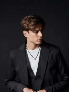 Men Beaded Necklaces - 金子 - 查看 5