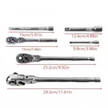 Bộ 6 cờ lê bánh cóc chất lượng cao, phù hợp với nhiều ứng dụng khác nhau, tiện lợi và dễ sử dụng. - Bộ cờ lê bánh cóc chất lượng cao 6 chi tiết - Xem 5