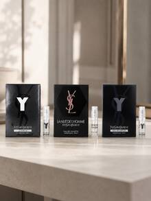 Yves Saint Laurent YSL Men's Mini Cologne Trio, 3 Travel Size Spray Samples With La Nuit De L'Homme & Y - 男士試香入門組合2 - 查看 3