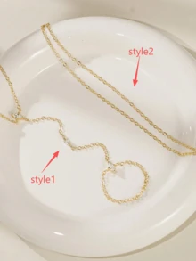 Elegante conjunto de anillo y pulsera apilados con circonita cúbica brillante, adecuado para uso diario de mujeres, fiestas nocturnas y reuniones - Dorado - Ver 2