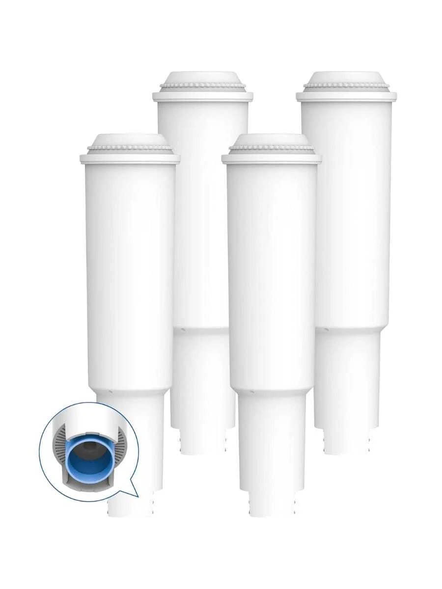 AQUACREST Kompatibelt vattenfilter för kaffebryggare för Jura® White, 60209, 68739; Capresso® E8, S9; Impressa® One Touch; Avantgarde® S70, S85, S9 (4) - Vitt - Visa 1