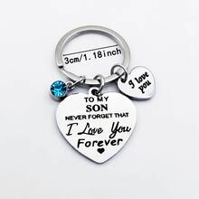 1pc Caring Relationship Metal Keychain With "Have Fun, Be , Don't Do Stupid Stupid " Humorous Text - Suitable Unisex Caring Gift, Durable Relationship Accessory Gift - Steel - View 3