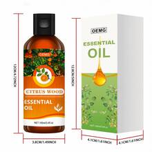 1 Bottle 100ml Citrus Wood Essential Oil, Warm Fragrance Oil, Valentine's Day Gift, Can Be Used For Candle Making, Diffuser, Humidifier And Soap, Gift For Her - Citrus Wood Essential Oil - View 5