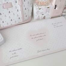 皮革桌墊保護墊 日系動漫 粉色兔子 羊 紫色漸層兔子 Y2K 女孩 韓系風格 波點 鼠標墊 辦公桌墊 防水防滑 PU 桌面墊 - 查看 20