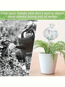 Self-Watering Cactus Shaped Watering Spike, Rainbow Color Plant Watering Globe, Automatic Watering System, PVC Material, Narrow Mouth Design Extends Watering Time, Suitable For Indoor And Outdoor Plants, Essential For Spring/Summer Potted Plants - Multiple Styles - View 6