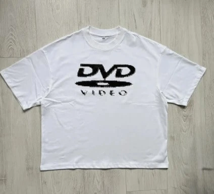Unisex Pure Cotton T-ShirtMen'sT-ShirtsWithDVDVideoNostalgiaGreenLogo,RetroGamingT-Shirts,2000sAesthetic,CasualMen'sT-Shirts,FestivalT-Shirts,StreetwearMen'sT-ShirtsSoftCotton,CasualDailyWear, Lightweight,BreathableFabric,CuteTrendy,PerfectForVacation, Blousesmoneymujer,Playerasdewoman - Trắng 4 - Xem 1