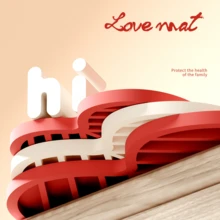 Love Cup Coaster – Kitchen Table Mat, Soft And Durable, Thick Anti-Oil Anti-Heat, Silicone Material, Non-Slip Multi-Purpose Heat-Insulating Pad - Multicolor - View 11