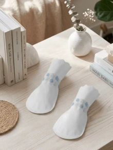 20 piezas Cubiertas desechables para zapatos de perro, protectores de patas para mascotas, anti-suciedad, evitan que la suciedad entre en interiores, zapatillas desechables antideslizantes para mascotas - Multicolor - Ver 9