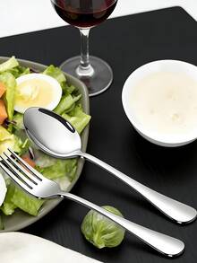 Sleek Luxury Mirror Polished Spoons And Forks Set Ensuring Long Lasting Shine Modern Heavy Duty Gold Silverware For Couples Classic Tableware Utensils For Modern House Sets Daily Dining Essentials Flatware Premium Quality Dining Tools - View 11