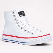 Unisex High-Top Vulcanized Comfortable Sneakers - New Release - trắng - Xem 1