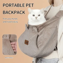 Portable Pet Backpack, Made Of Comfortable And Breathable Fabric, Suitable For Outdoor Travel For Cats And Small/Medium Dogs, Backpack Adopts Embossed Craftsmanship - Multicolor - View 11