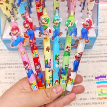 Bộ 48 bút bi gel hoạt hình Super Mario, bút ký tên học sinh màu trung tính, văn phòng phẩm, lý tưởng làm quà tặng và giải thưởng. - Tròn - Xem 2