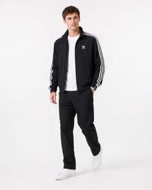 Adidas originals FBIRD TTFirebird WOVEN 立領復古運動條紋時尚寬鬆百搭品牌logo外套 男款 黑色 - 黑色 - 查看 8