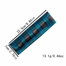 1pc Retro Colorful Plaid Headband, Fashion Street Style Sporty Elastic Headwrap, Polyester Material - Multicolor - View 7