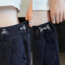 2Pairs Pants Tightener For Waist Women Jean Tightening Clips Jean Pins To Make Waist Smaller Adjust Waist Clips Pant Pins - Multicolor - View 8