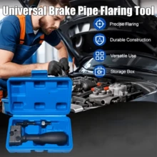 1set Brake Line Flaring Tool Set, 3/16" SAE Double Flare, Uncharged Manual Operation, Compatible With Various Models, Car Repair Flaring Tools Kit With Case, Heavy-Duty Design For Reliable Performance, Flared Kits, Car Enthusiasts - A - View 9