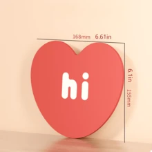Love Cup Coaster – Kitchen Table Mat, Soft And Durable, Thick Anti-Oil Anti-Heat, Silicone Material, Non-Slip Multi-Purpose Heat-Insulating Pad - Multicolor - View 15