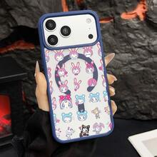 マグネット式黄ばみ防止 | 高級感あふれる2in1アクリルマグネット式スマホケース！スタイリッシュで手触りも良く、実用的な保護機能とマグネット式・耐衝撃設計を融合させた、高級感あふれるケースです。 うさぎ頭のキャラクターピンクのうさぎ帽子赤いポイント入りリボン愛のアイコン表情豊かな顔ブルーのベアーヘッドキャップ小動物キャラクターストロベリーアイコンケース  11 すまほ ケース 家族、恋人、友人、そして子供たちへのプレゼントに最適です。  15 Pro Max/17e/17 Pro Max/14 Pro Max/13 Pro Max/12/Apple  Air/16 Plus/11 Pro Max/13/14 Pro/ 13 pro/11 Pro/12 Pro Max/15 Pro/16 Pro/15 Plus/16e/17/17 Pro/12 Pro/15/16/16 Pro Max/14/14 Plus - ブルー - チェックする 33