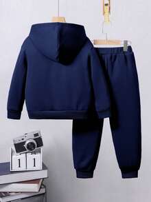 Toddler Game Console Graphic Hoodie Sweatshirt And Sweatpants Set - Royal Blue - View 2