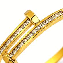VceTd 1 Set Perhiasan Stainless Steel Motif Daun Semanggi yang Modis, Cocok untuk Wanita, untuk Bepergian atau Pemakaian Sehari-hari - Yellow Gold - View 11
