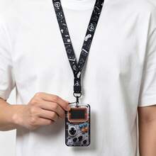 2D Gamer Certificate Holder, ID Badge Holder, Doctor Card Case, Bus Card, Pass Protector - Black - View 2