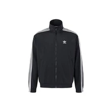 Adidas originals FBIRD TTFirebird WOVEN 立領復古運動條紋時尚寬鬆百搭品牌logo外套 男款 黑色 - 黑色 - 查看 13