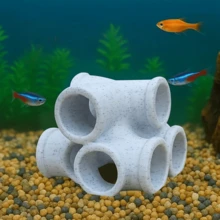 Dekorasi Akuarium Ornamen Kreatif Premium 3D Pemandangan Dasar Laut Bawah Air untuk Tempat Berlindung Ikan dan Udang di Tangki Ikan - Tipe A - View 5