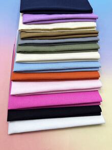 30*30cm Thickened Solid Color Pre-Cut Embroidery Square Base Fabric, 12 Versatile Light And Dark Solid Colors To Choose From, High-Density Wear-Resistant Fabric Base, Suitable For Quilt Block Creation, Patchwork Layout, Fine Hand Embroidery, Custom Doll Clothes Sewing And Fabric Repair - 30*30cm - View 4