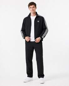 Adidas originals FBIRD TTFirebird WOVEN 立領復古運動條紋時尚寬鬆百搭品牌logo外套 男款 黑色 - 黑色 - 查看 10