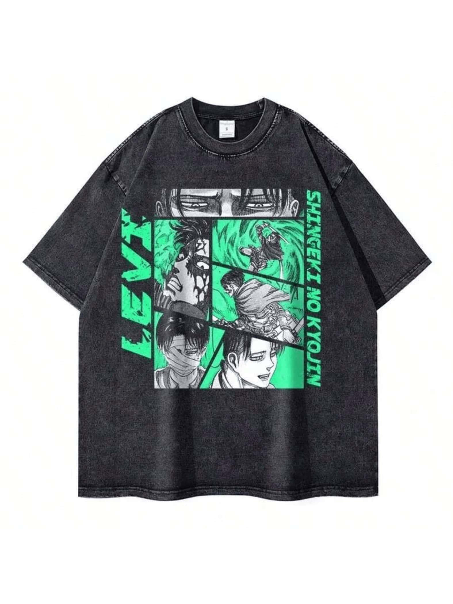 Personajes en acción sobre fondo verde simbolizan fuerza valentía y superación personal con trazos intensos que evocan energía y movimiento camiseta de mujer casual moderna para uso diario cómoda y atractiva - Negro - Ver 1