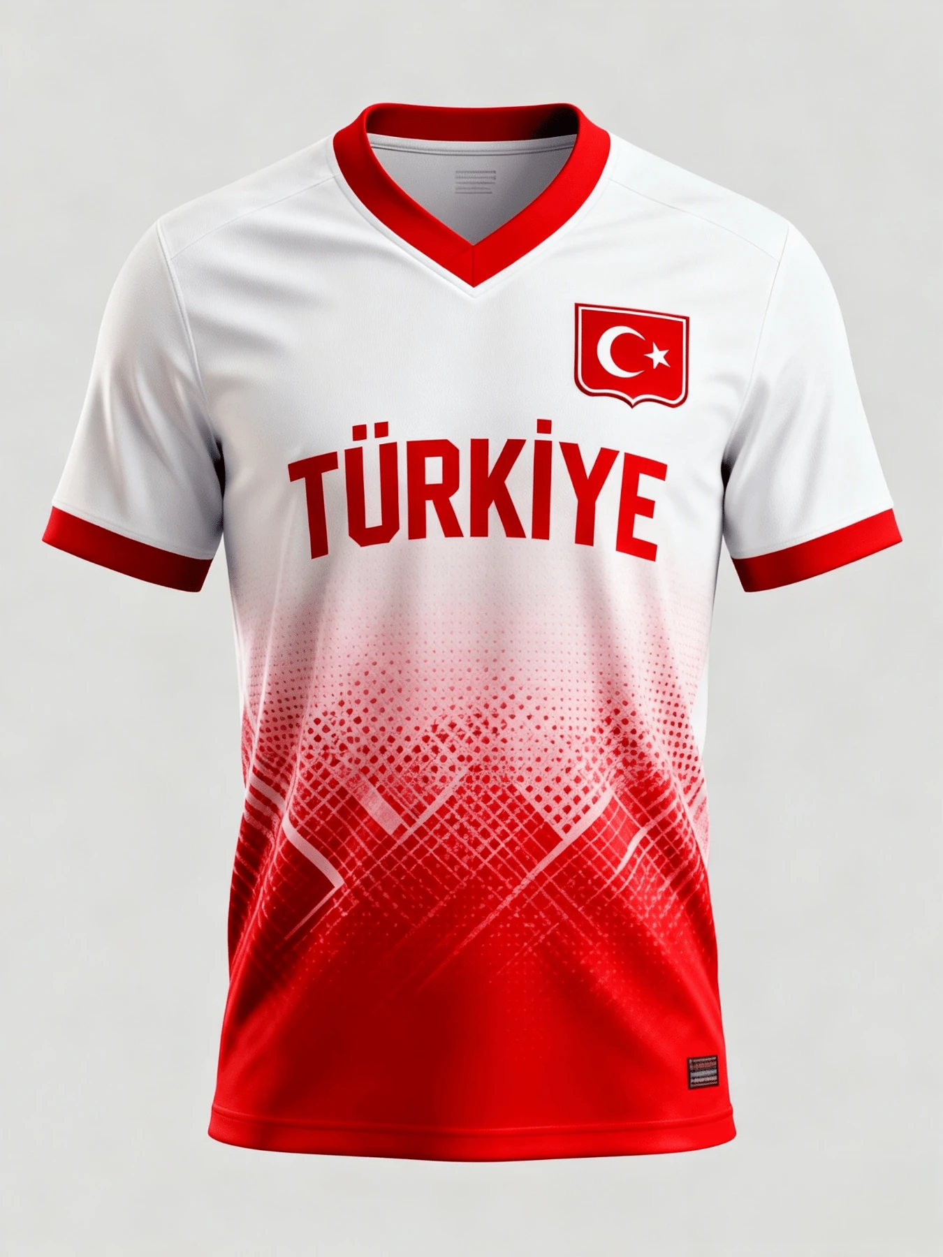 Türkiye Sport Inspired Football Jersey Casual Sports Short Sleeve Jersey - Nhiều màu - Xem 1