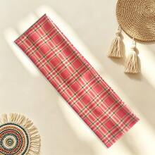 1pc Retro Colorful Plaid Headband, Fashion Street Style Sporty Elastic Headwrap, Polyester Material - Multicolor - View 9