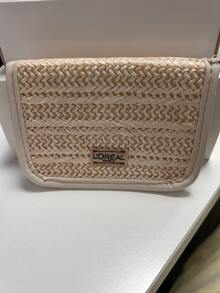L’Oreal Paris L'Oreal 法式草編卡夾 12*8.5cm，可輕鬆收納卡片與其他小物品，便攜輕巧，適合個人使用或作為禮物 - 米色 - 查看 6