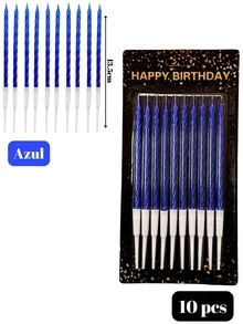 Candles - Blue 10 Pcs - View 1