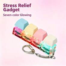 Móc khóa bàn phím màu pastel dễ thương với âm thanh click, thiết kế phím mềm mại, phụ kiện trang trí túi xách độc đáo dành cho người đam mê công nghệ. - Nhiều màu - Xem 7