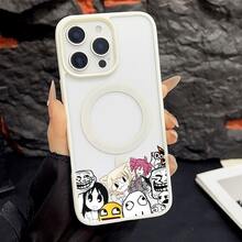 マグネット式黄ばみ防止 | 高級感あふれる2in1アクリルマグネット式スマホケース！スタイリッシュで手触りも良く、実用的な保護機能とマグネット式・耐衝撃設計を融合させた、高級感あふれるケースです。 アニメキャラクターメンヘラ顔ネコ耳キャラクターグループケース  11 すまほ ケース 家族、恋人、友人、そして子供たちへのプレゼントに最適です。  17 Pro Max/14 Plus/17/15 Pro Max/17 Pro/14/12 Pro/15/11 Pro/12/14 Pro/17e/16 Pro/16e/16/13/14 Pro Max/11 Pro Max/16 Pro Max/16 Plus/15 Plus/13 Pro Max/ 13 pro/15 Pro/12 Pro Max/Apple  Air - ホワイト - チェックする 34