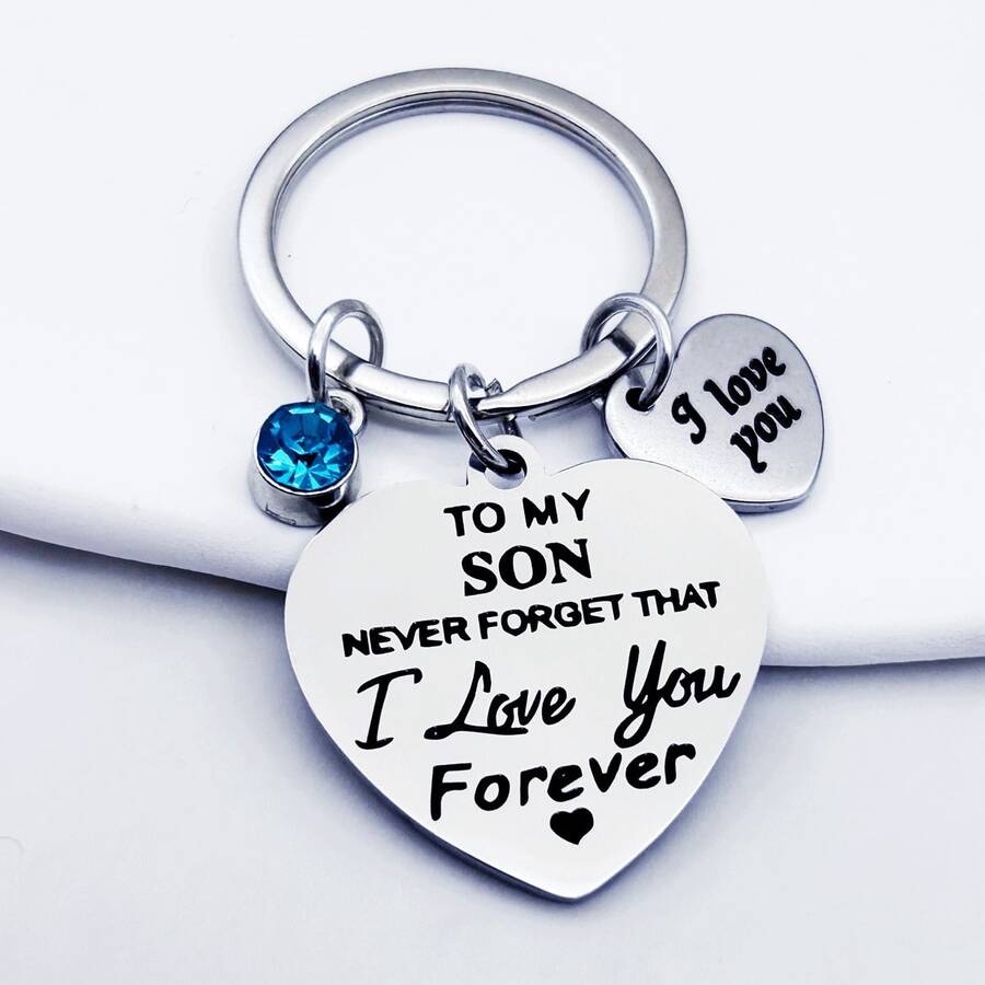 1pc Caring Relationship Metal Keychain With "Have Fun, Be , Don't Do Stupid Stupid " Humorous Text - Suitable Unisex Caring Gift, Durable Relationship Accessory Gift - Steel - View 1