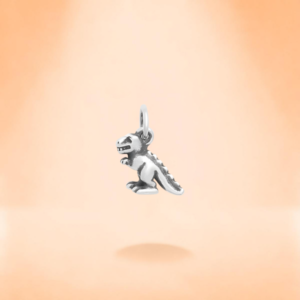 JA  Jewelry S925 Sterling Silver 1pc Creative And Interesting Dinosaur Pendant, DIY Pendant, Suitable As A Beautiful Gift Jewelry For Christmas, Halloween, Etc.