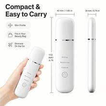Professional  Skin Scrubber For Home Skincare, Deep Cleansing & Gentle Exfoliation Facial Spatula, Safe For All Skin Types Portable Face Lifting Device, Gentle Exfoliating Tool For Radiant Skin - Blanco - Ver 9