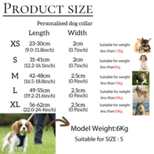1pc Customized Velvet Dog Collar With Engraved Name Phone Number And ID Tag, Soft Adjustable Fit For Small Medium And Large Dogs, Matching Leash Personalized Dog Collar - Light Coffee - View 3