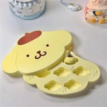 1 pieza Molde de imagen de perro con diseño de orejas de conejo rosa y siete compartimentos de cavidad de molde 3D de Sanrio Merlot Cinnamon Roll Pudding, adecuado para hacer materiales de bebida creativos y agregar efectos visuales interesantes a las bebidas frías de verano - Multicolor - Ver 12